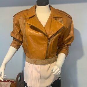 80s Vintage Leather Bomber